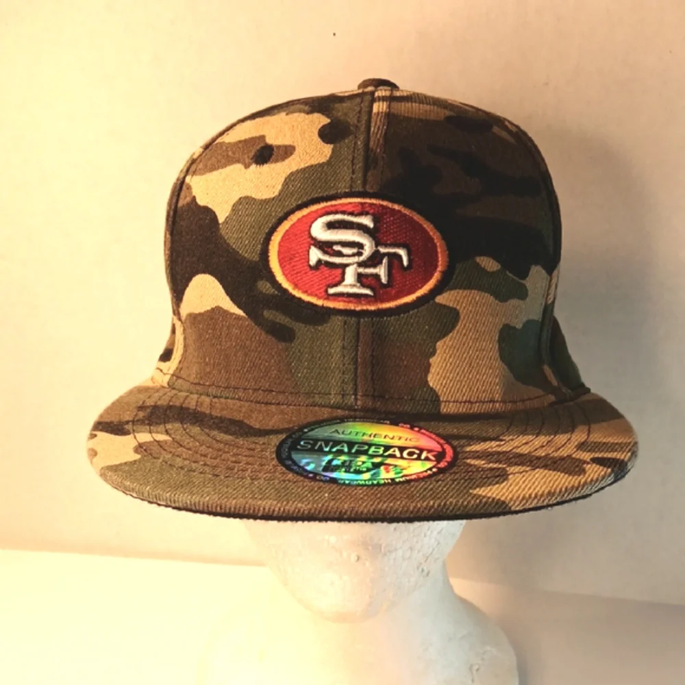 Authentic Snapback San Francisco 49ers Green Camo NFL Trucker Hat Cap